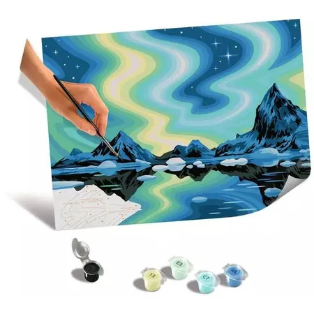Ravensburger CreArt Malen nach Zahlen - Leinwand Nordlichter