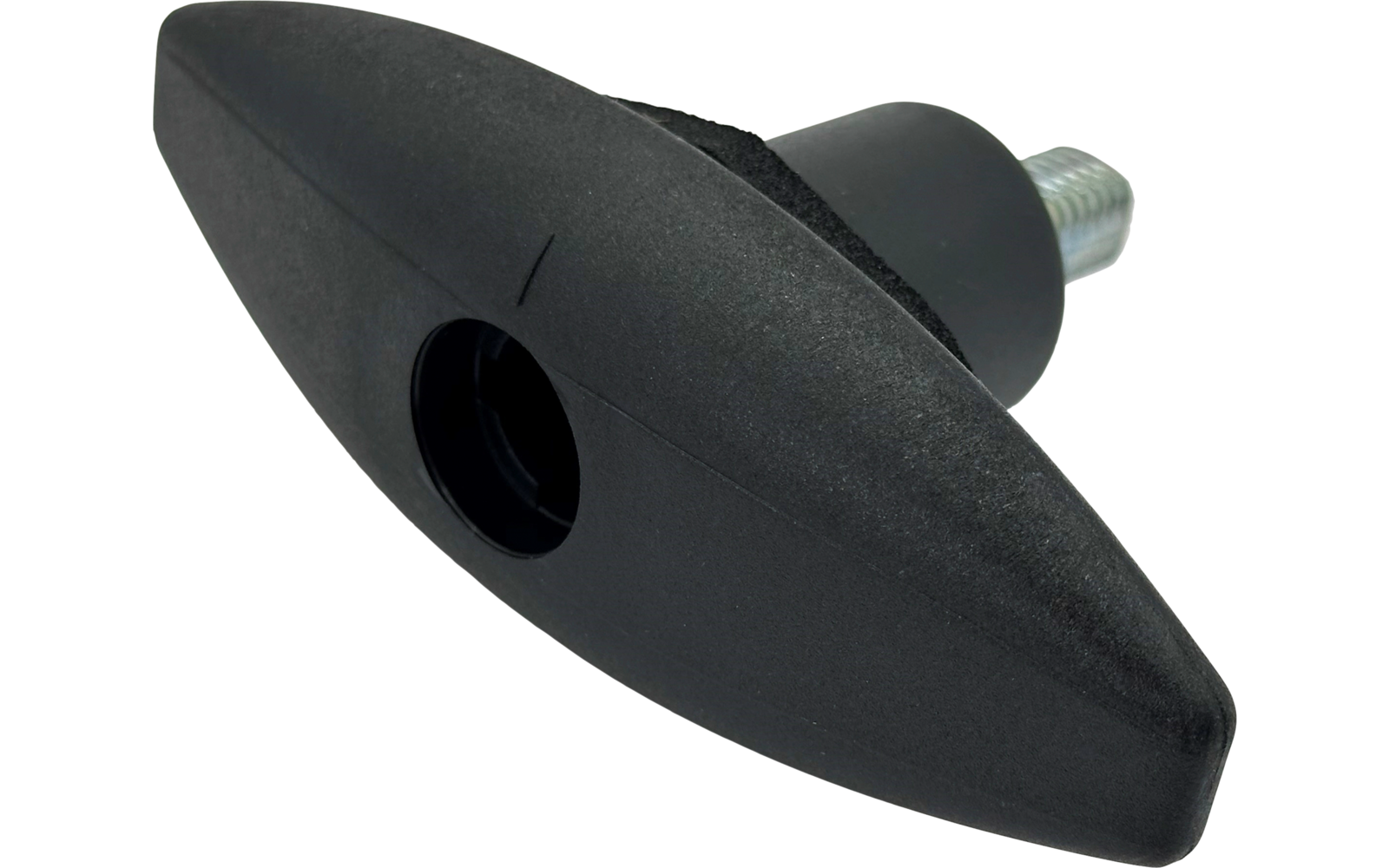 STS Druckdrehverschluss Ellipse für Steckzylindereinsätze STS / Zadi mit kleinem Griff schwarz