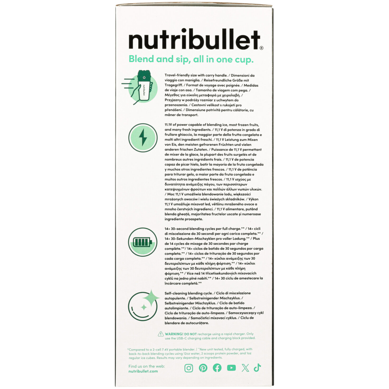 Nutribullet Portable Flip NBP016B