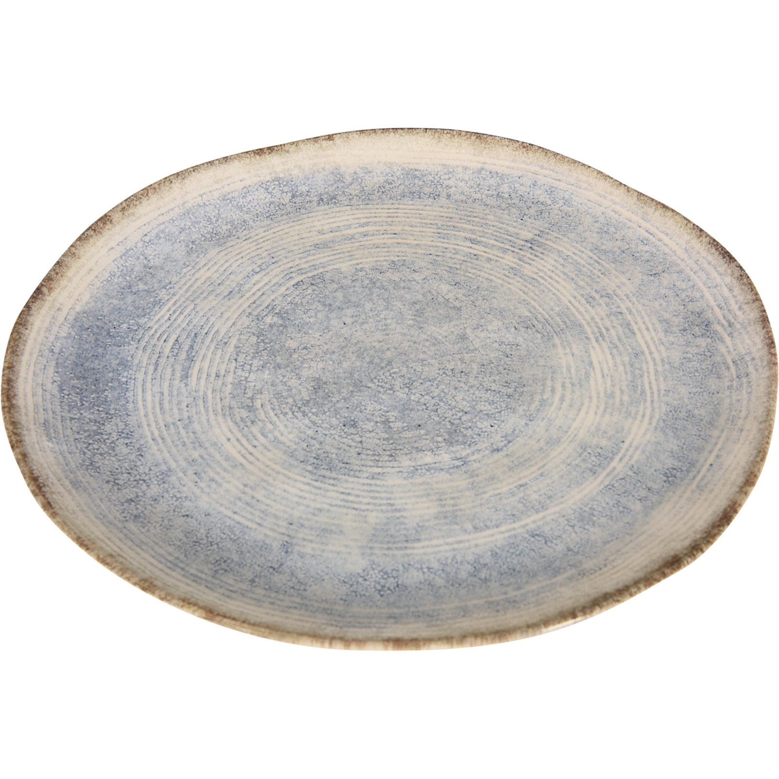 Tafelservice Organic 12tlg blau/braun