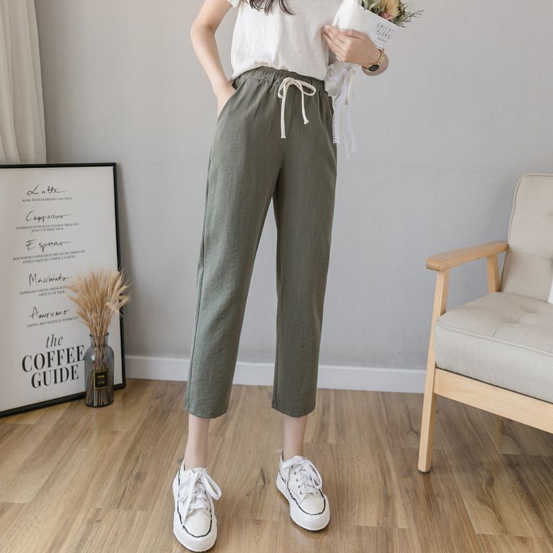 Happo - Broek met trekkoordtaille en taps toelopende pijpen