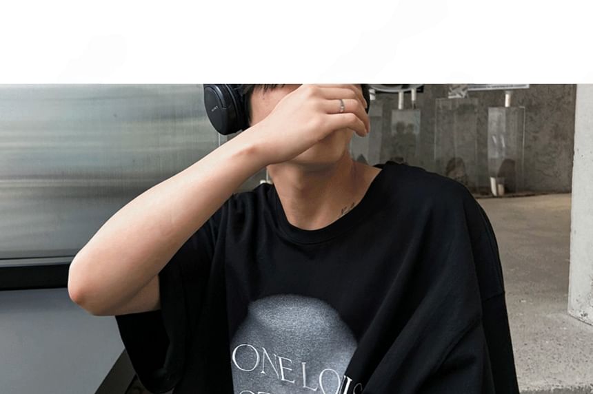 SeoulPop - T-shirt met korte mouwen en losse pasvorm