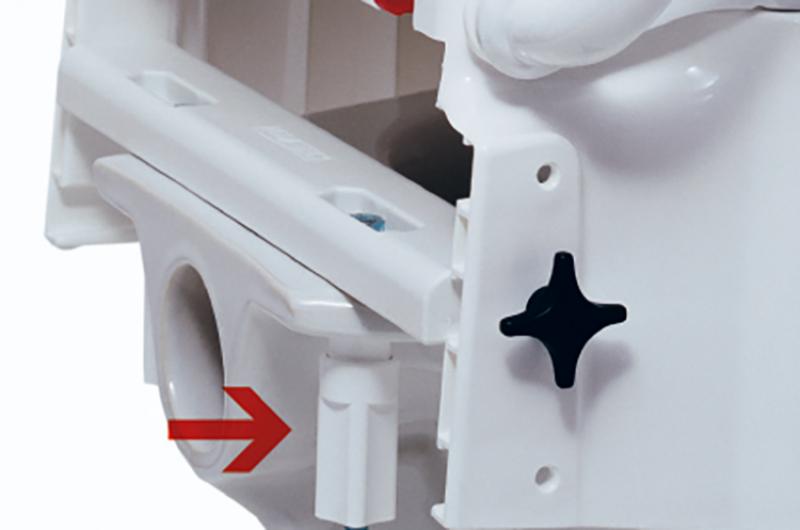 Aquatec 900 toiletverhoger zonder armleuningen wit