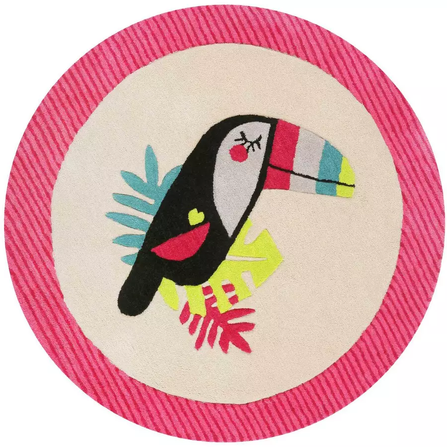 Esprit Kinderteppich E-Toucan beige pink