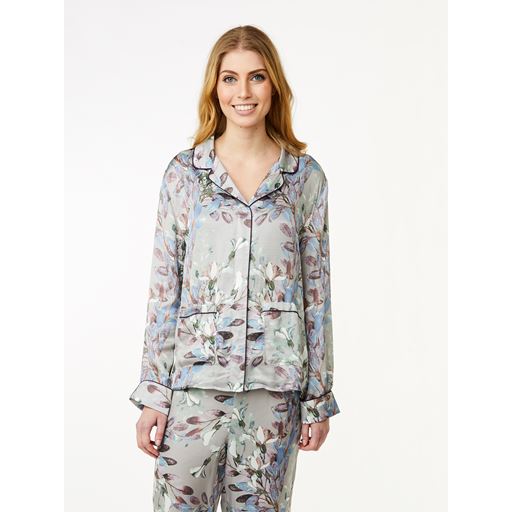 CCDK Josephine Pyjamasskjorte, Opal Gray, XXL