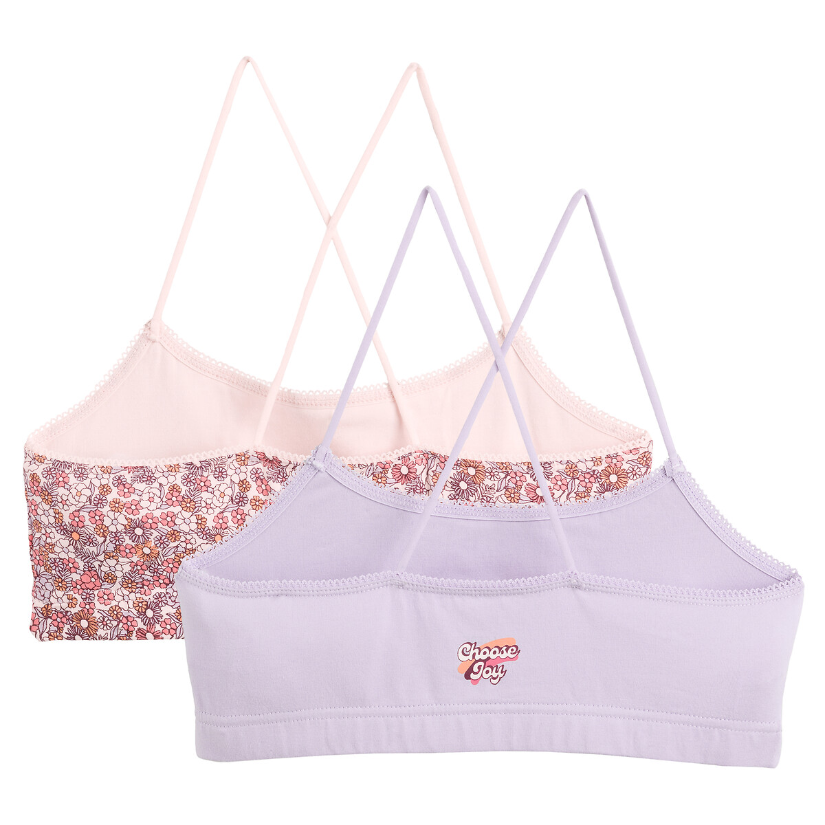 COLEÇÃO LA REDOUTE<br>Conjunto de 2 bustiês com alças finas