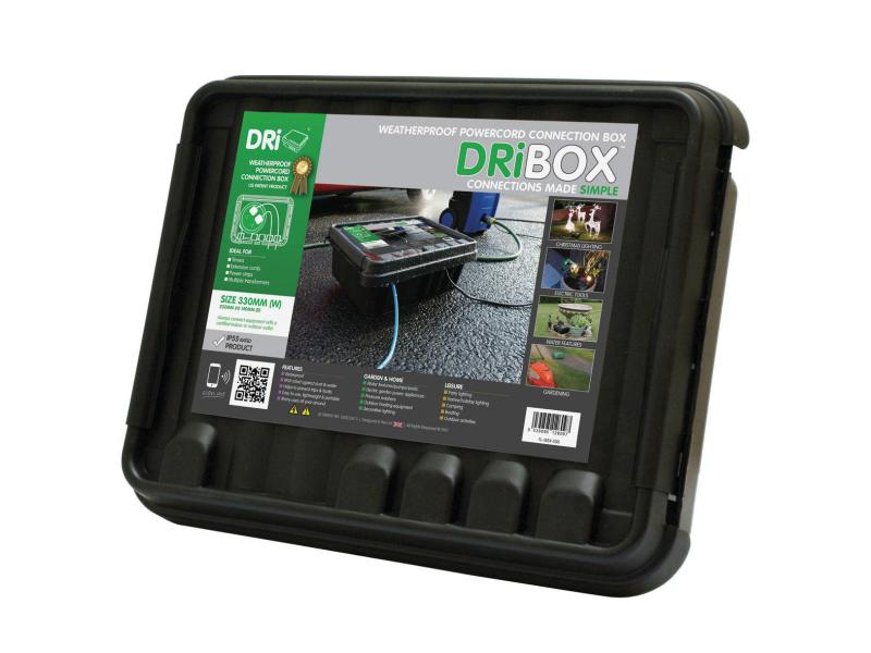 DRiBox Kabelbox 230 x 330 x 140 mm Schutz für Stromanschlüsse, schwarz