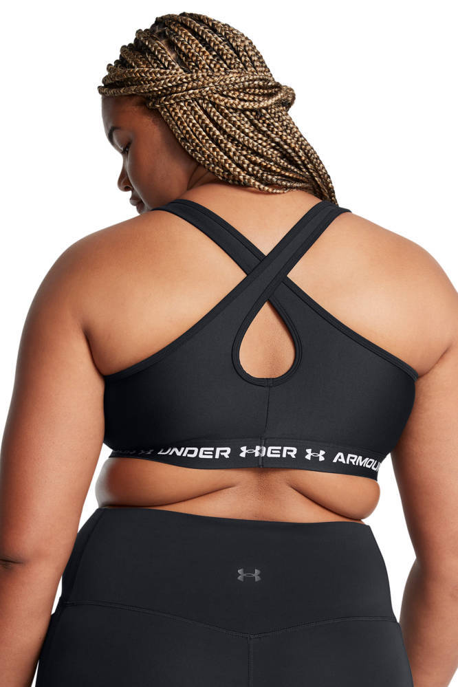 Under Armour level 3 Plus Size  sportbh zwart/wit