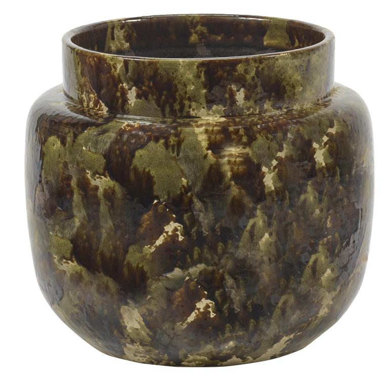 Serax Glazed shades by Serax Mystique bloempot Ø32 brown