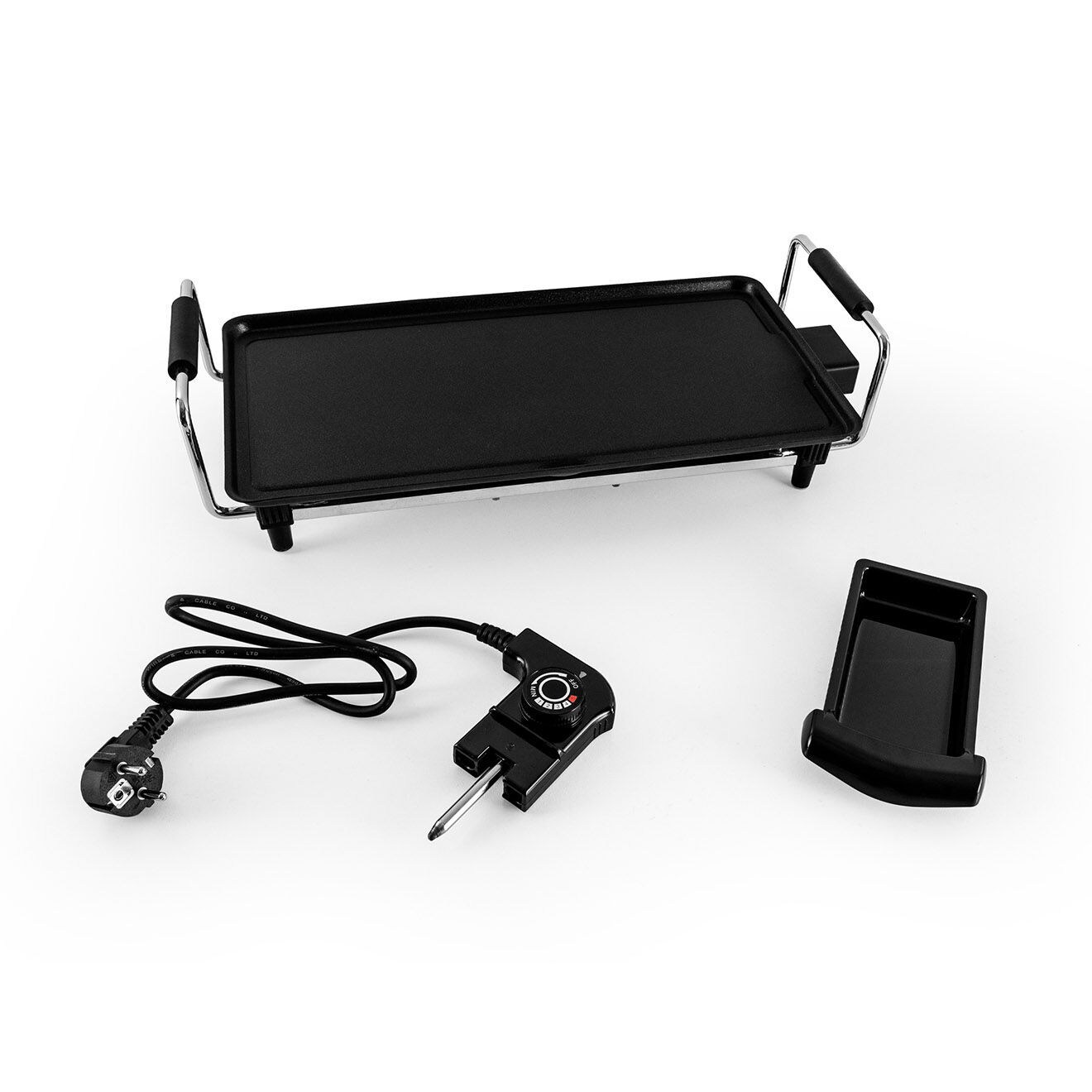 Kitchencook Plancha électrique avec revetement anti-adhesif k-pan noire
