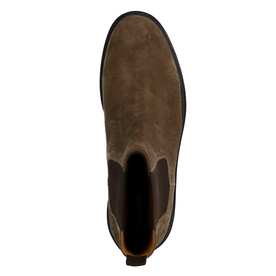 Taupe suède chelsea boots