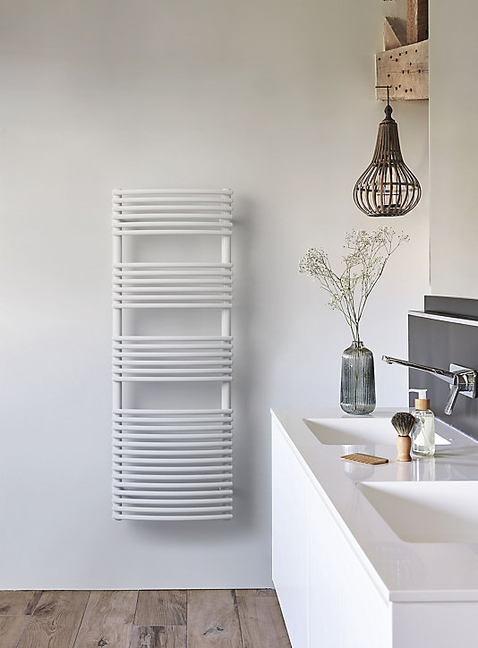 Radiateur sèche-serviettes eau chaude Acova Nankin blanc 708W
