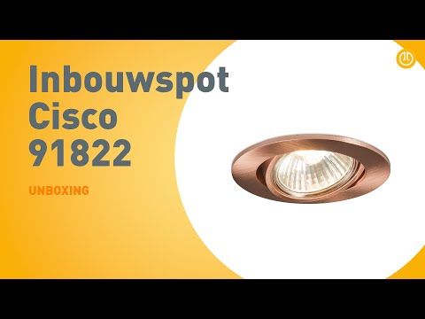 Moderne inbouwspot koper kantelbaar - Cisco