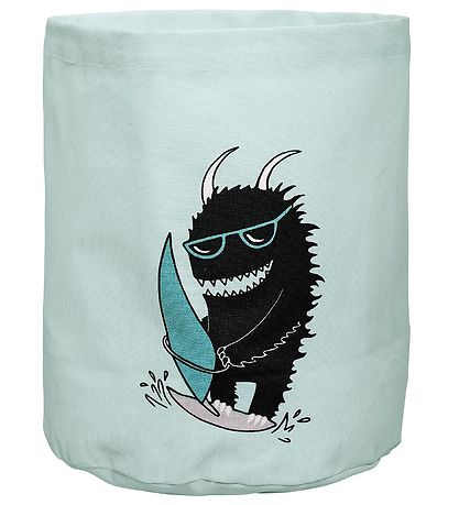 Bloomingville Aufbewahrungsbeutel - 35 cm - Mint m. Surfer- Mons