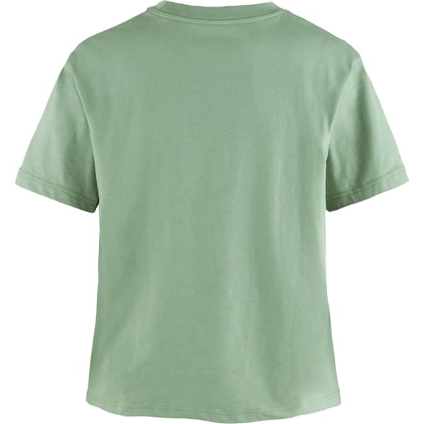 T-shirt FJALLRAVEN FJALLBLOMSTER LOGO TSHIRT W MISTY GREEN