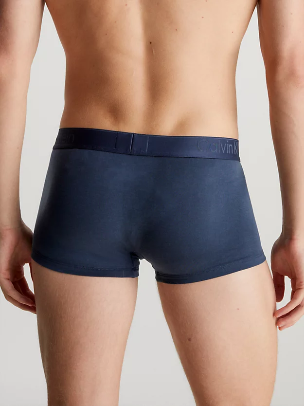 Conjunto com 3 Cuecas Boxer de Cintura Baixa - CK Pretas