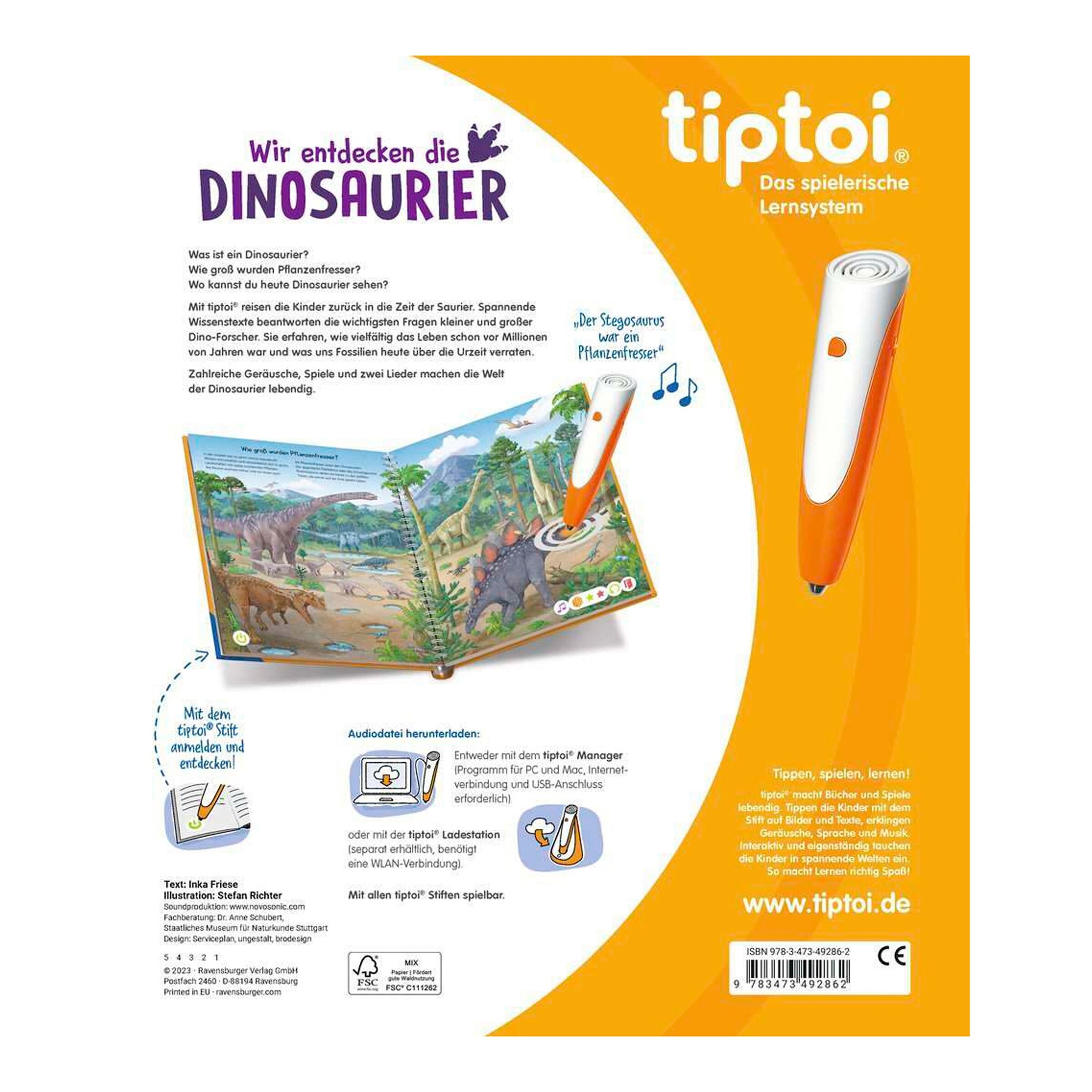 Ravensburger - TIPTOI Buch Wir entdecken die Dinosaurier