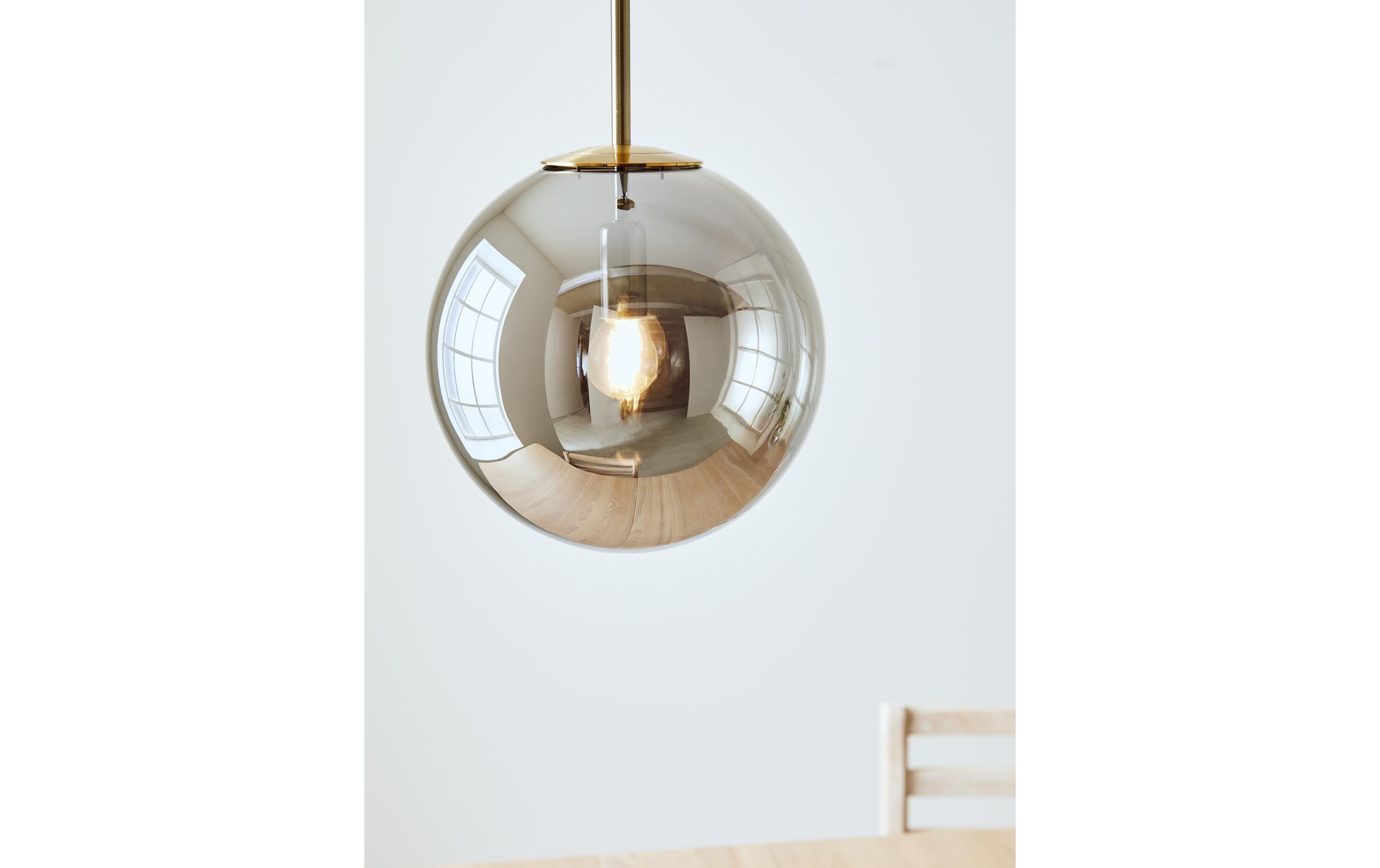 Pendelleuchte Dione, Ø 25 cm, E14, Smoke/AntiqueHängeleuchte zur Deckenmontage