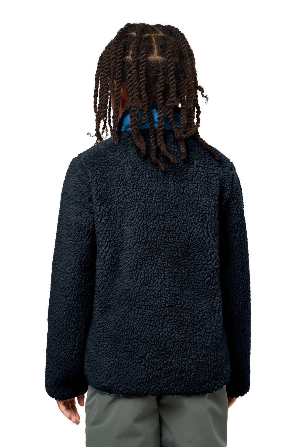 Jack Wolfskin fleece jack Ice Curl donkerblauw