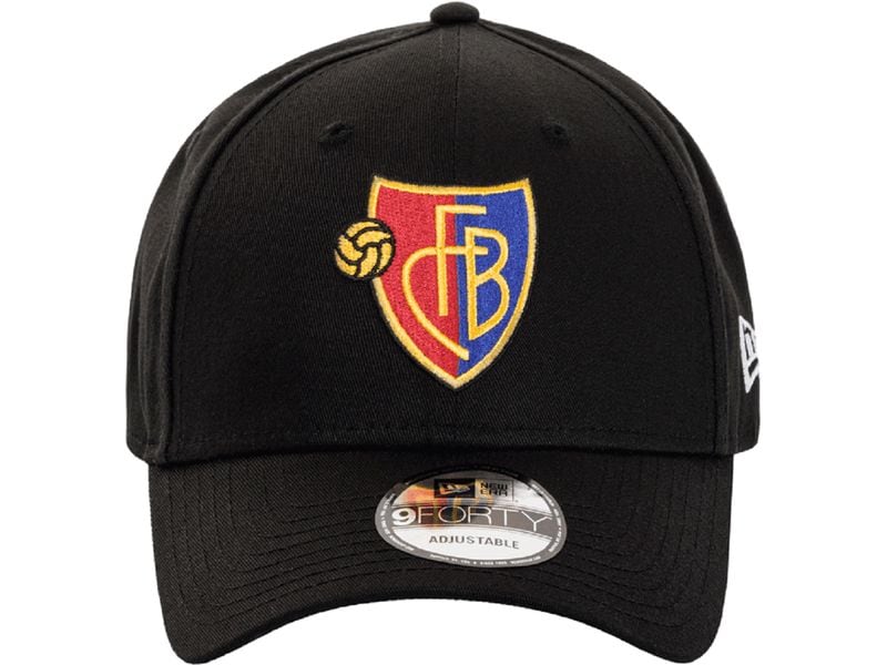 FC Basel Cap FC Basel NewEra 9forty Kids, Schwarz Kappe mit verstellbarem Klettverschluss
