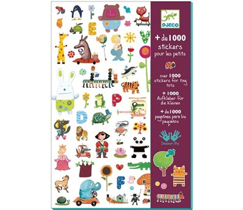 Djeco Klistremerkebok, 1000 Klistremerker