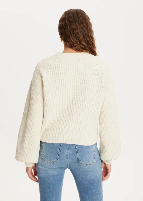 Chenille trui off-white (ECRU)
