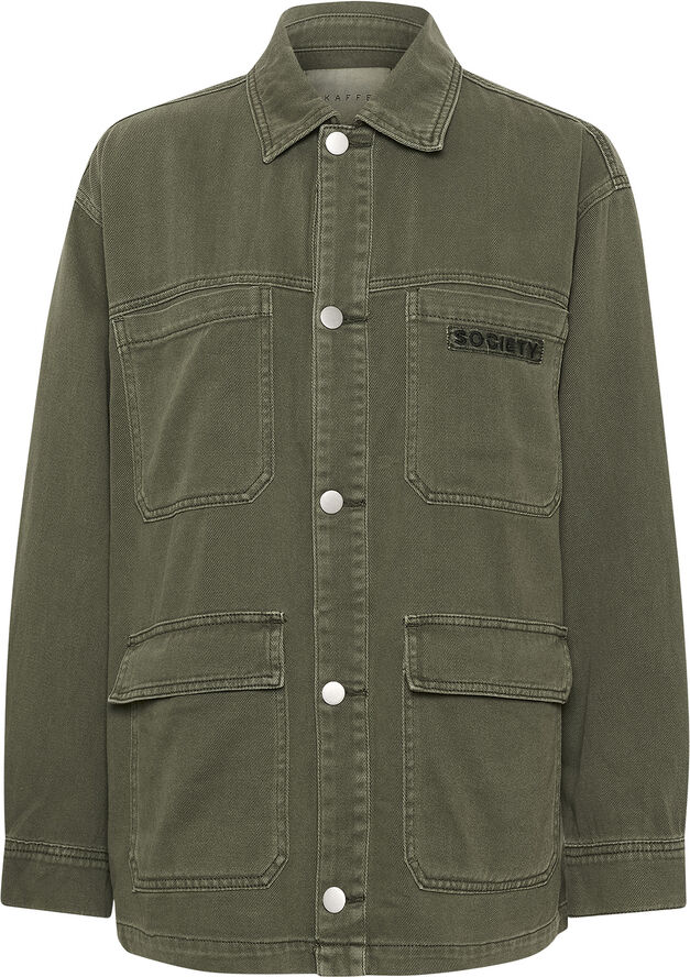Kaffe KAsisse Shirt Jacket Grape leaf