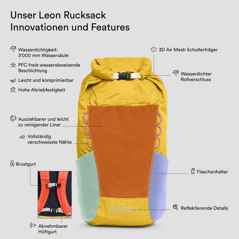 Leon backpack 20L Upcycled