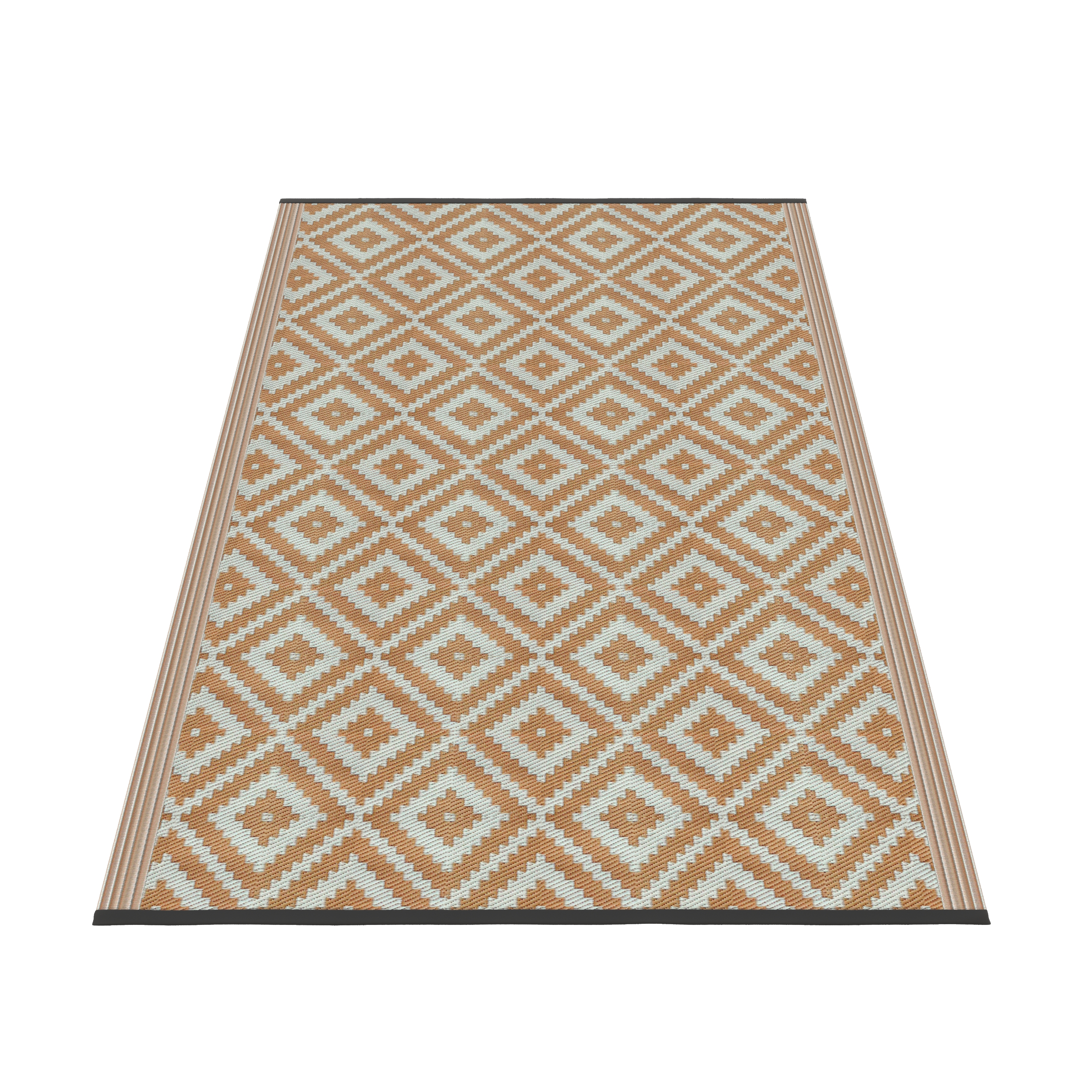 Outdoor Teppich KALUA 270 x 180 cm beige/weiss