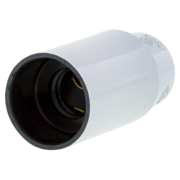 Handson lampfitting E14 glad wit