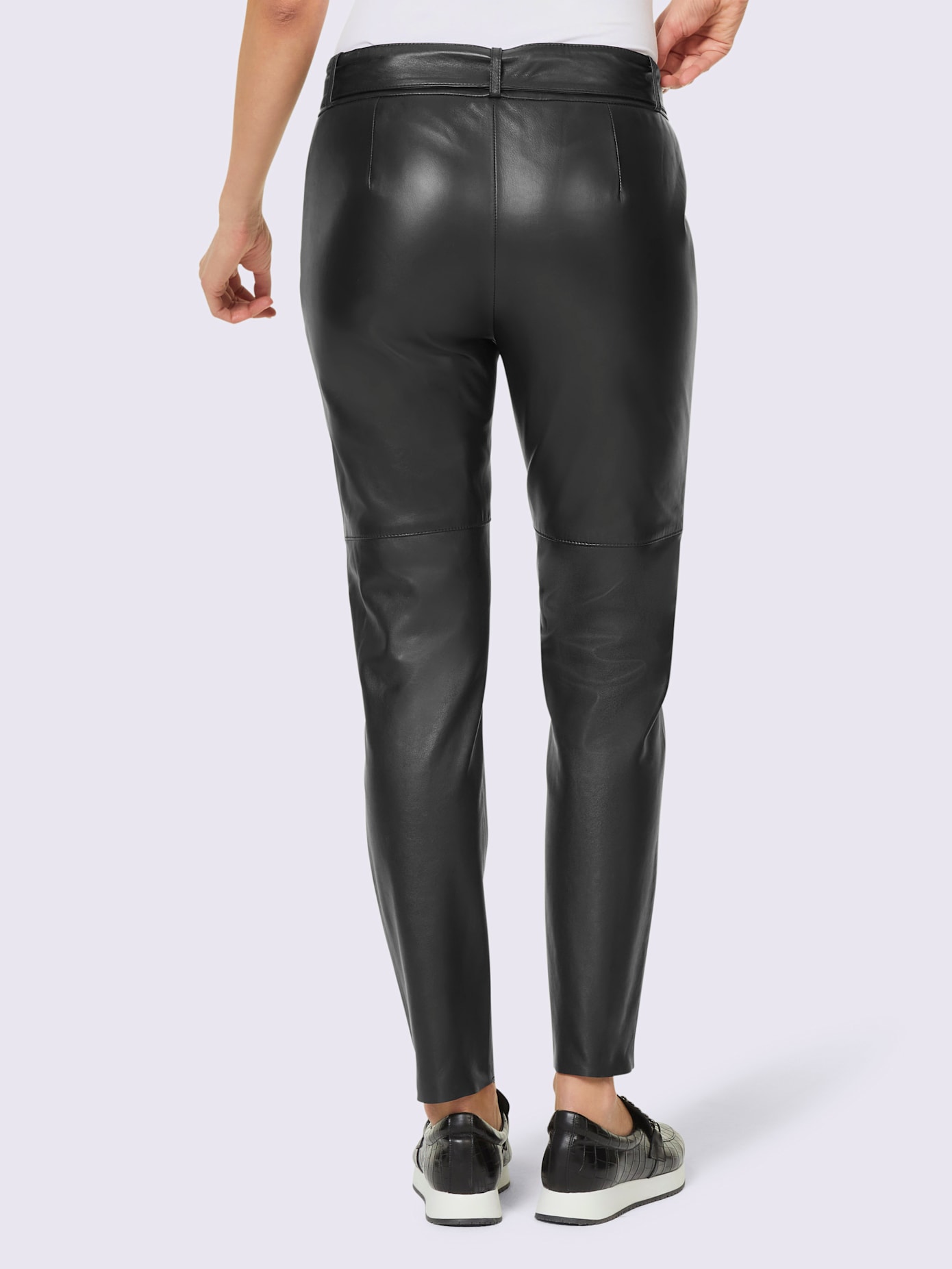 Pantalon en cuir cuir agneau nappa de qualité