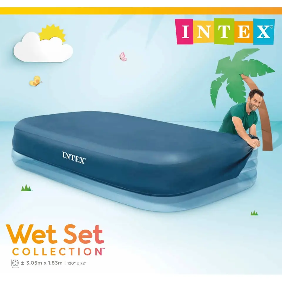 INTEX - Zwembadhoes - Grijs - Polyetheen