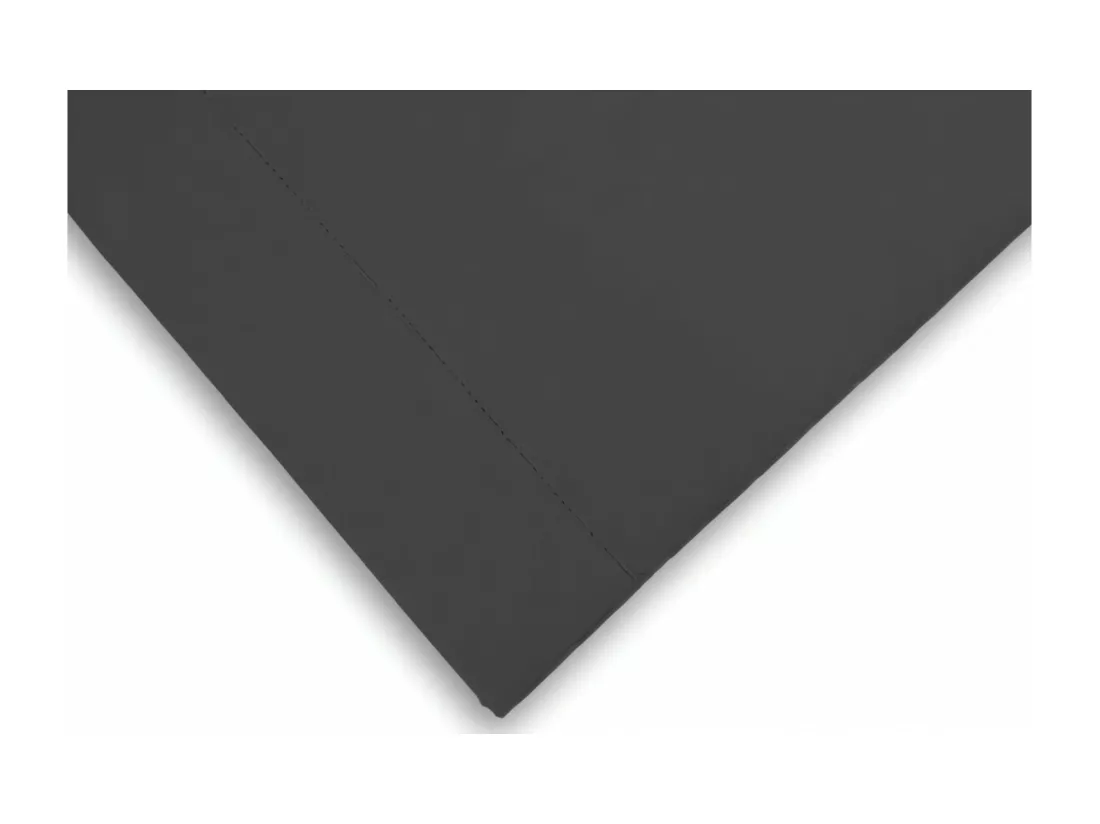 Housse de couette en coton 260x240 cm PERCALE anthracite, par Soleil d'ocre