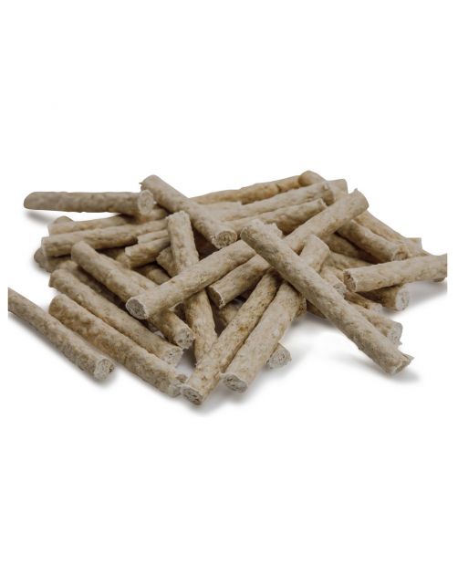 Farm Food Rawhide Dental Munchie Hart - Hondensnacks - Rund 10 cm 35x8 g Wit