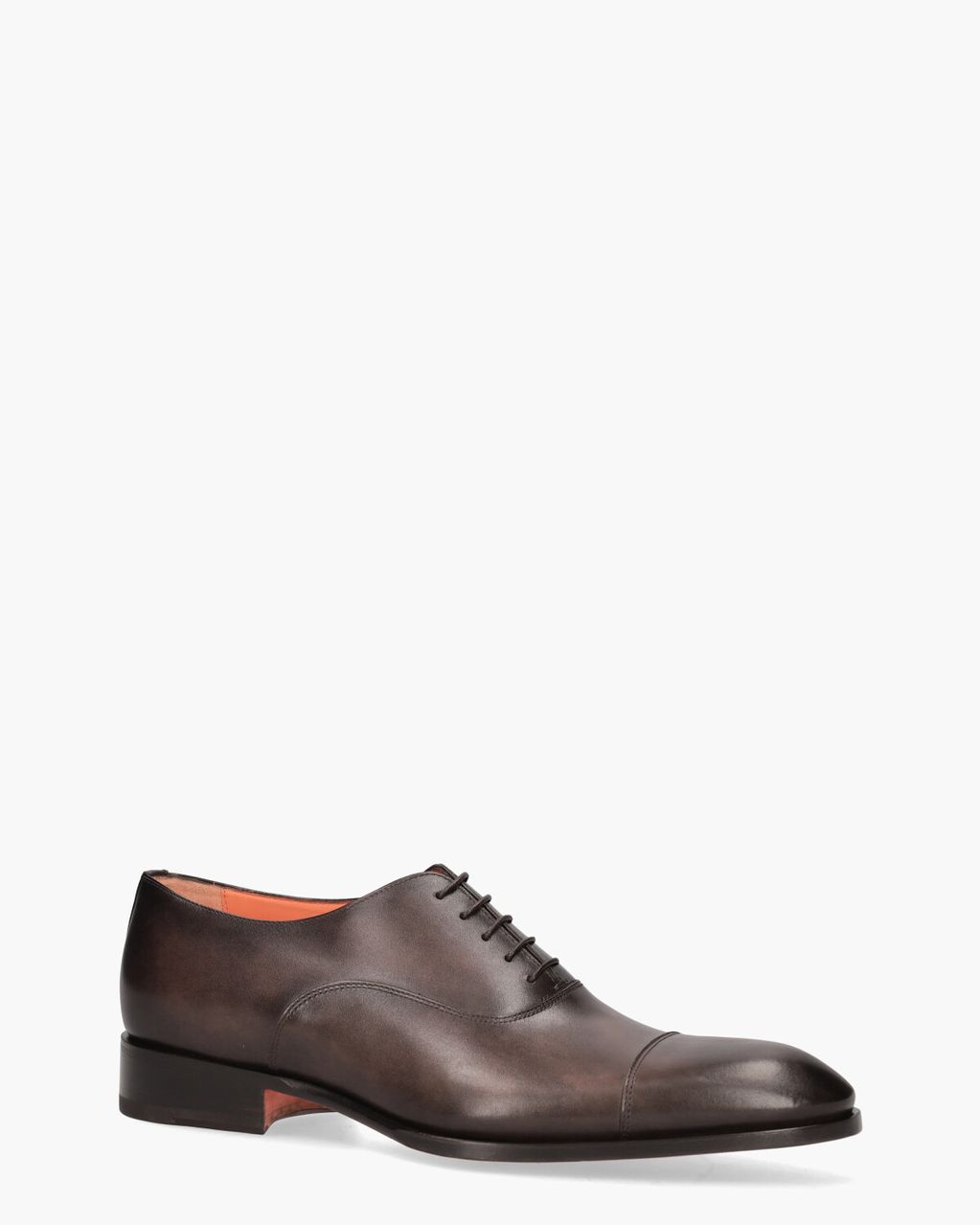 Santoni 12474 Donkerbruin Heren Veterschoenen