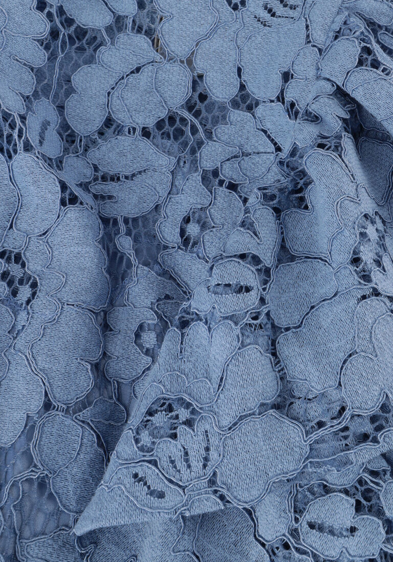 Y.A.S. blauwe y.a.s. midi jurk yasmilda lace ss midi dress