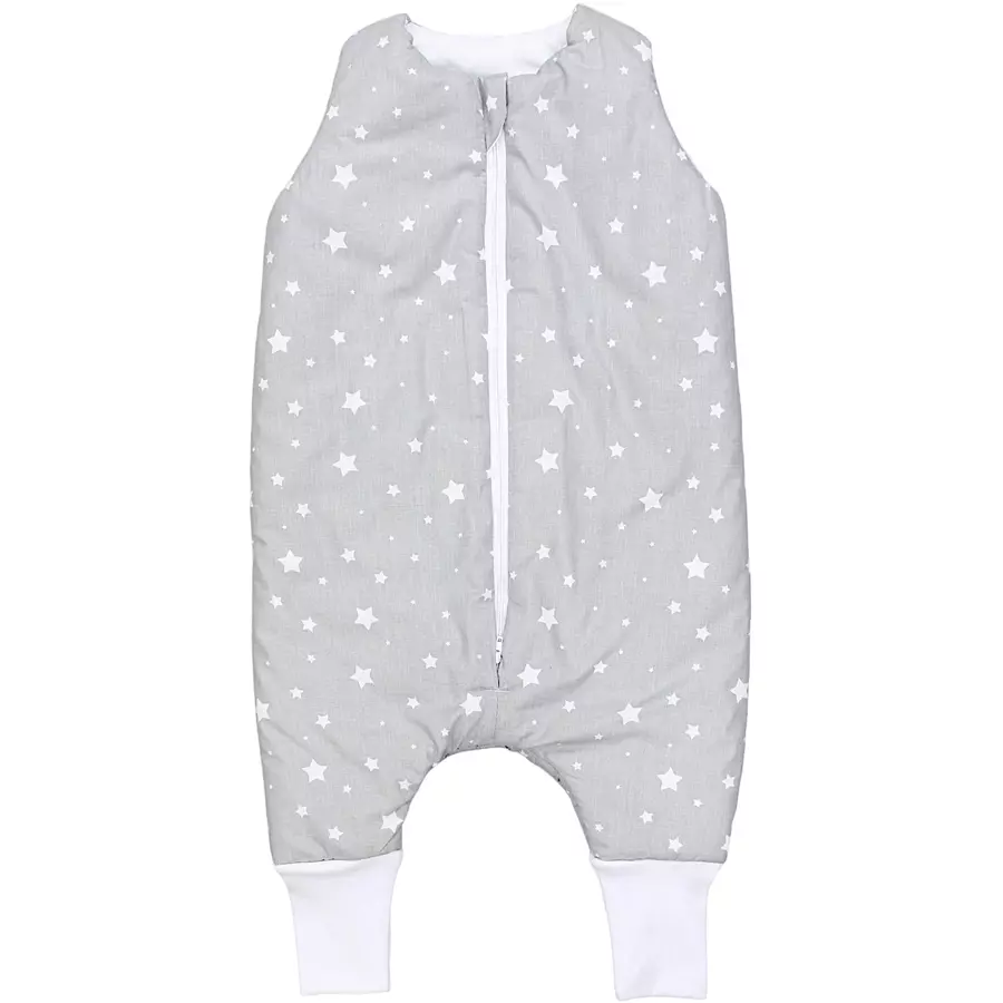 TupTam Baby Winter Schlafsack mit Beinen weißgrau