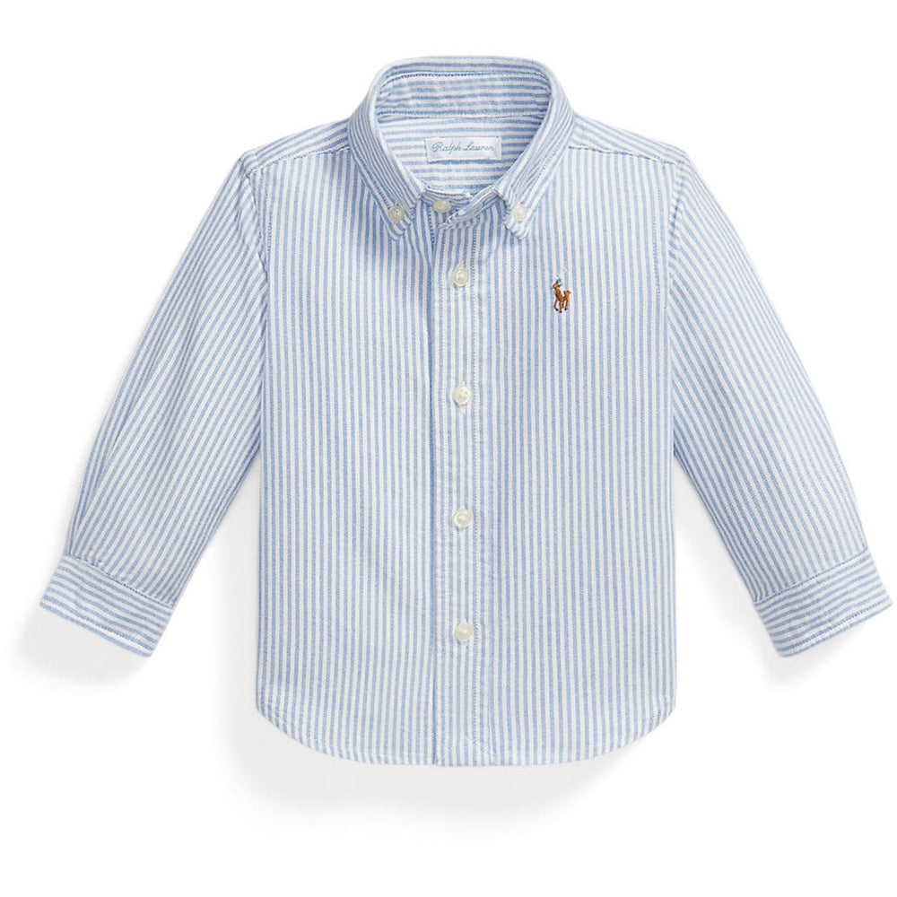 Køb Ralph Lauren Baby Lt Blue Stripe Sport Skjorte