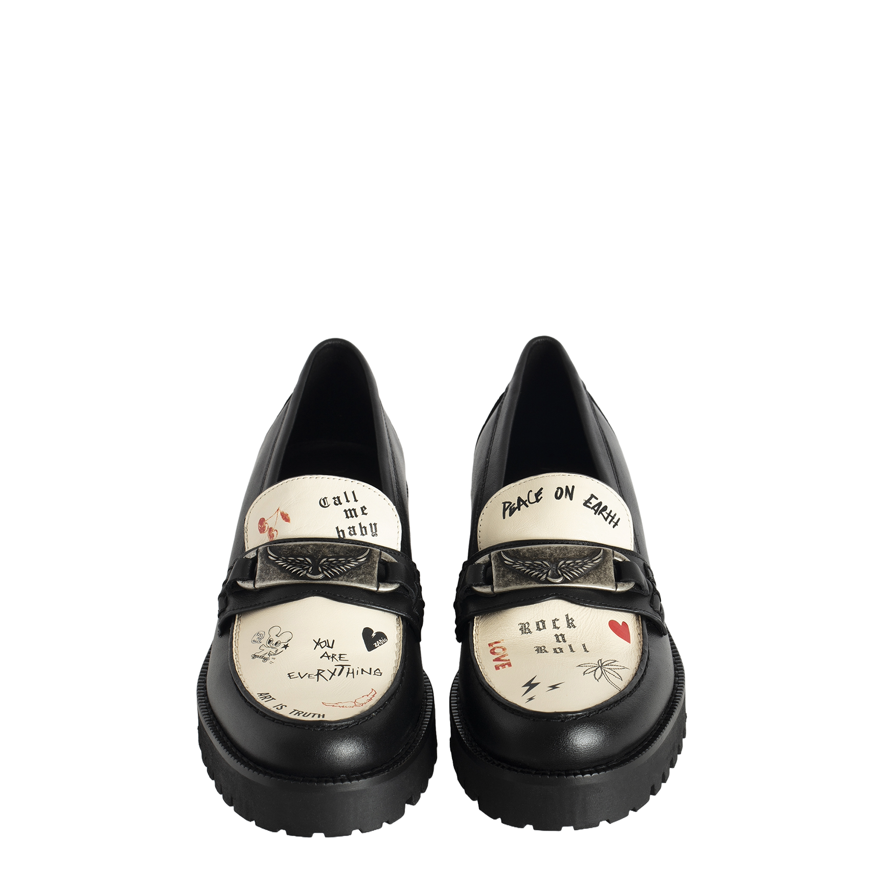 JOECASSIN - Mocassins crantés en cuir| Noir