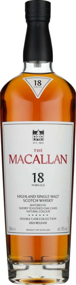 THE MACALLAN 18 YEARS DOUBLE CASK 70CL