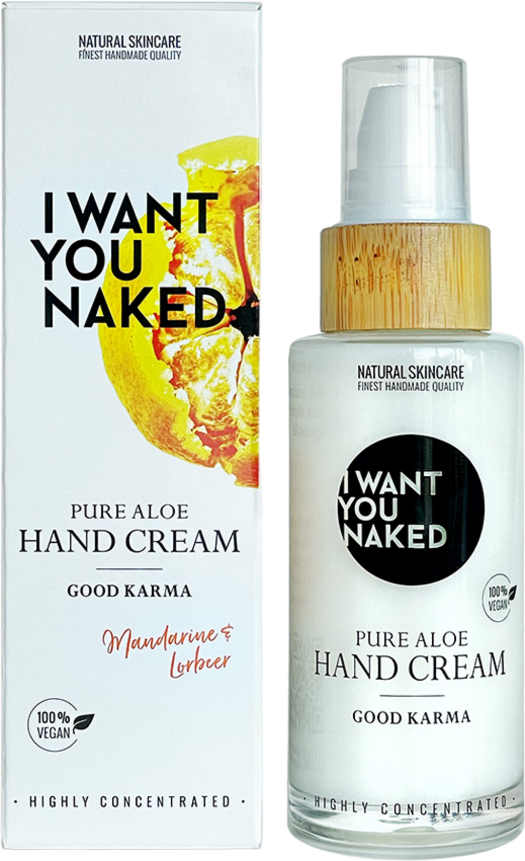I WANT YOU NAKED  Good Karma Pure Aloe Hand Cream, 50 ml