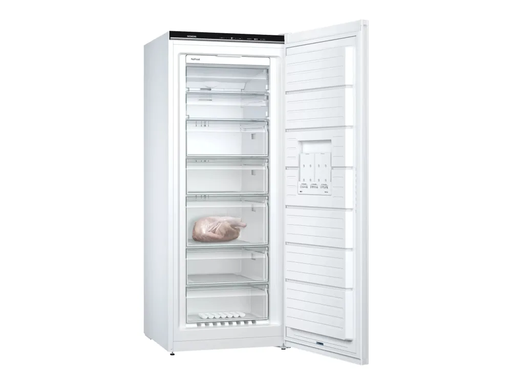 Siemens iQ500 GS54NUWDV - Fryser - stående - bredde: 70 cm - dybde: 78 cm - højde: 176 cm - 328 liter - Klasse D - hvid