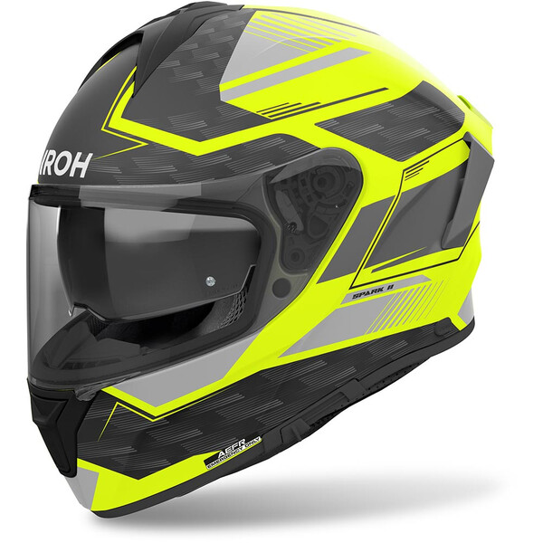 Airoh - Casque Spark 2 Zenith Jaune / Noir / Gris / Mat
