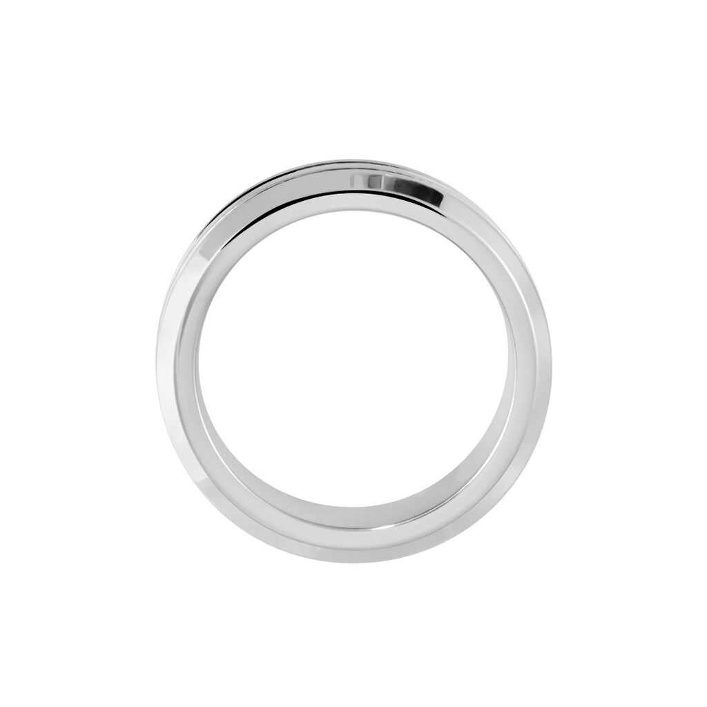 Bague Men's Steel Acier Blanc