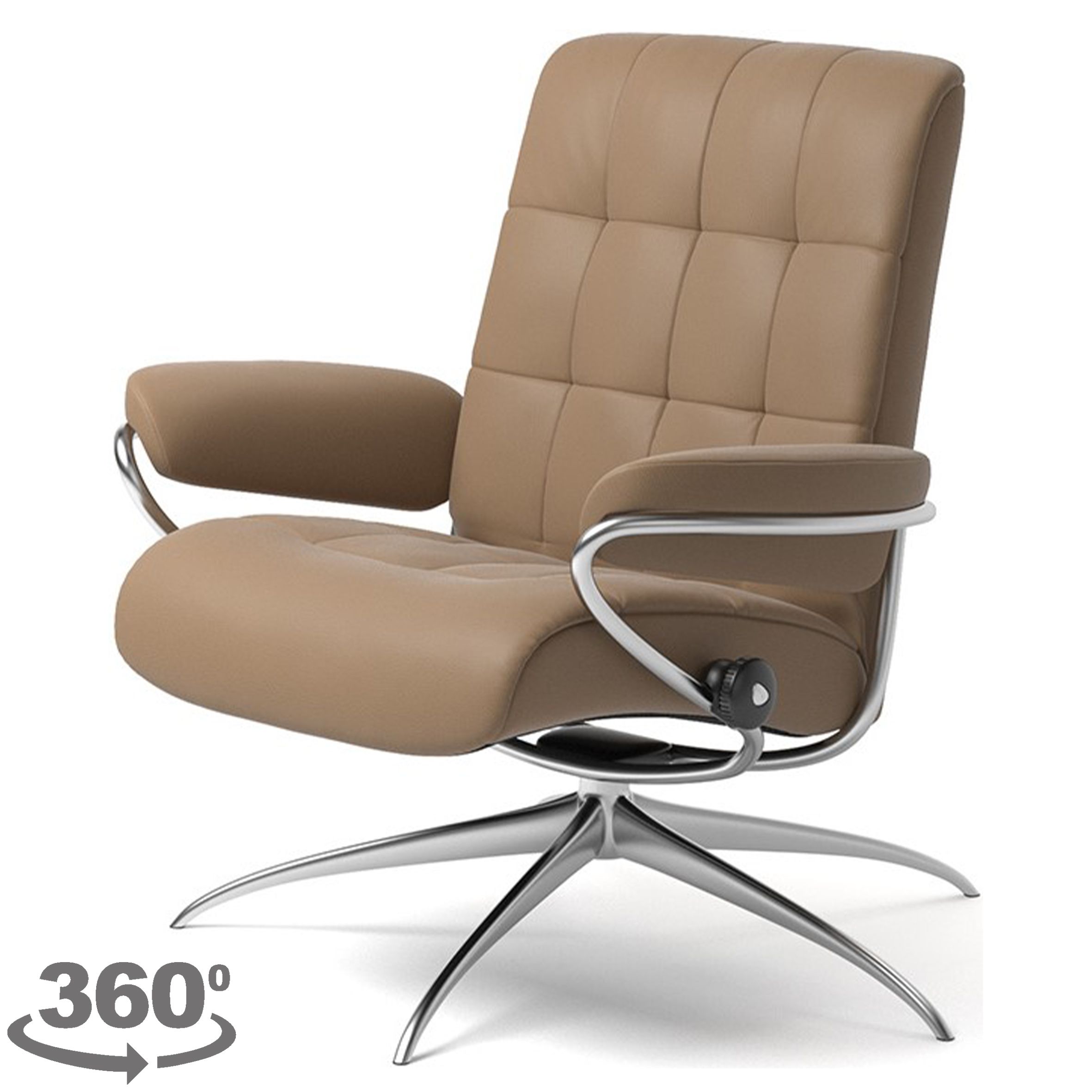 Relaxfauteuil London LowBack  | StresslessB80 x D72 x H86 cm
