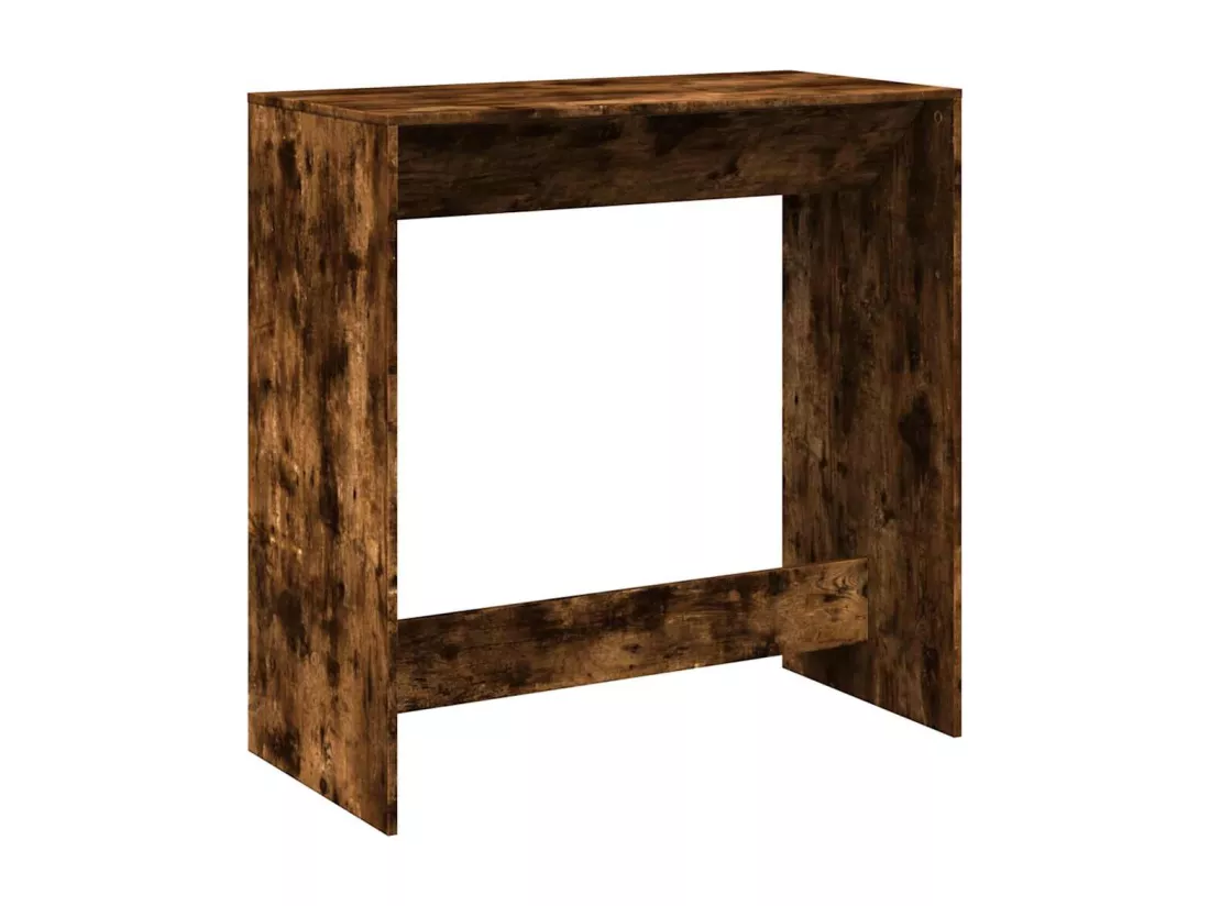 Table de bar chêne fumé 102x50x103,5 cm bois d'ingénierie
