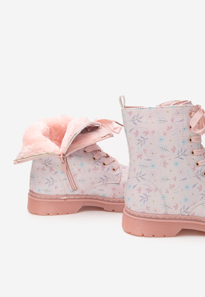 Bottines filles blanches Leaves