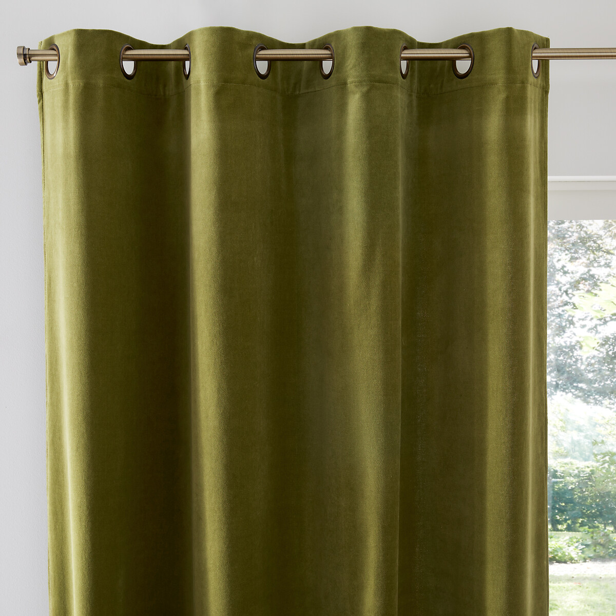 LA REDOUTE INTERIEURS<br>Cortina de veludo com ilhós Veludo