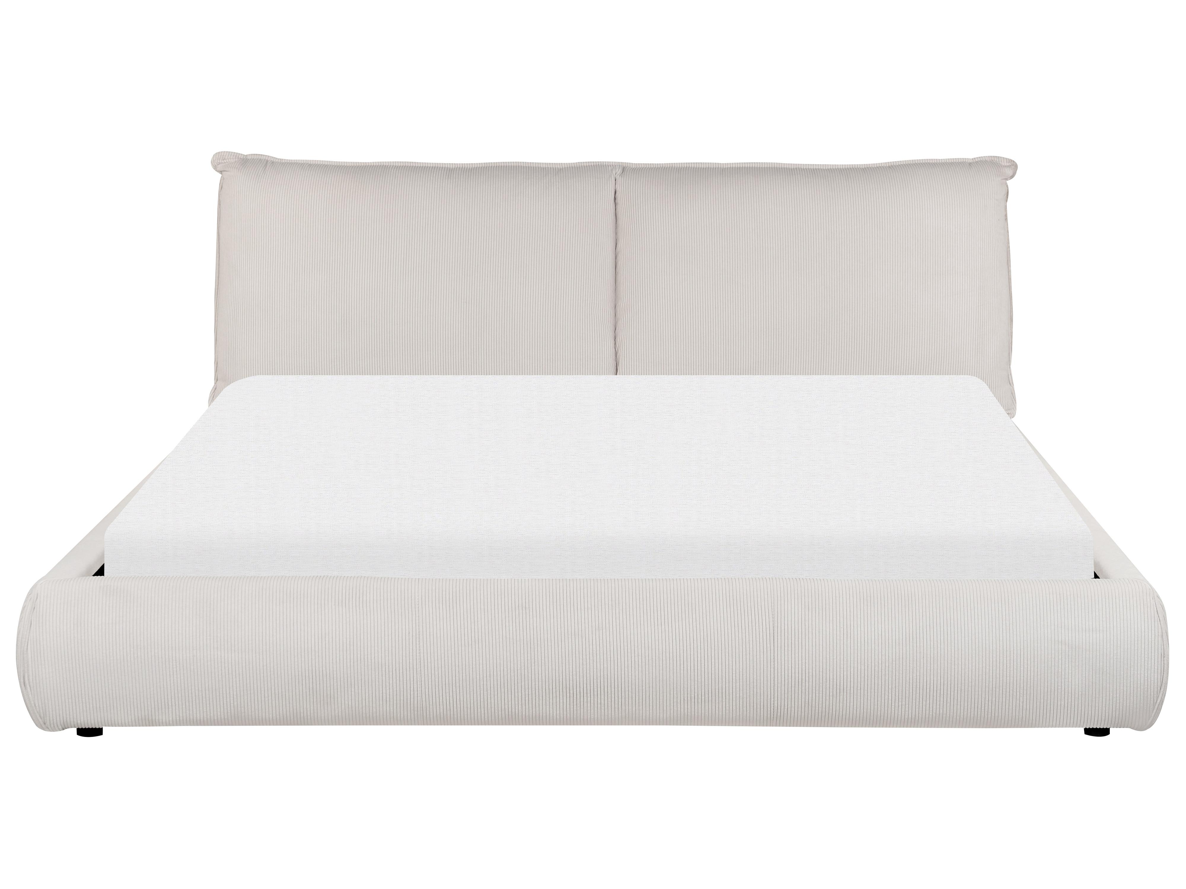 Waterbed Corduroy VINAY 180 x 200 cm Lichtbeige