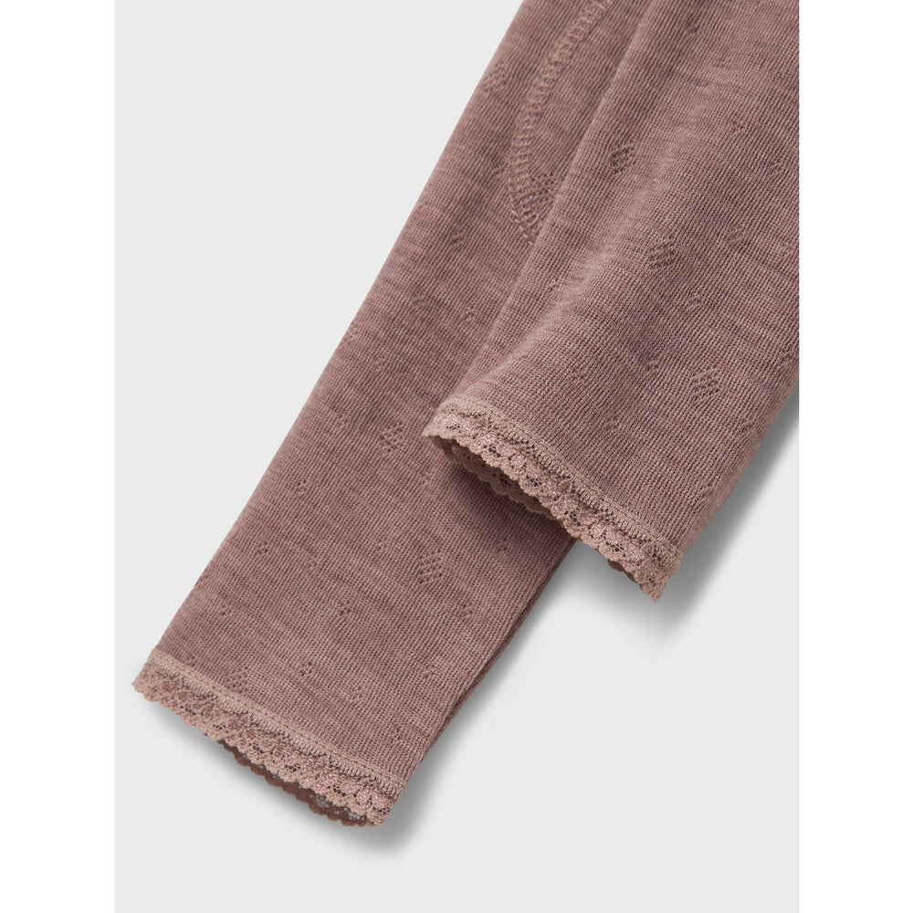 Køb Name It Antler Nmfwang Uld Neddle Leggings Solid Noos